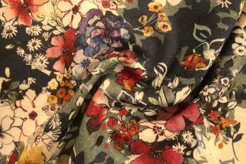 Wildflower Garden - Brushed Rayon Twill