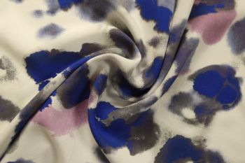 Shapes In Watercolour - Viscose Challis Lawn