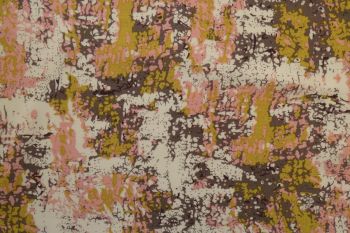 Pastel Dreams - Ochre - Viscose Challis Lawn