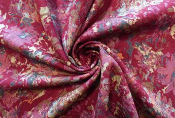 Painted Florals - 100% Wool Crepe