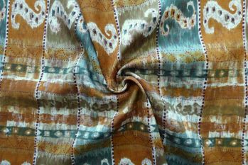 Paisley Spice - Linen Chambray