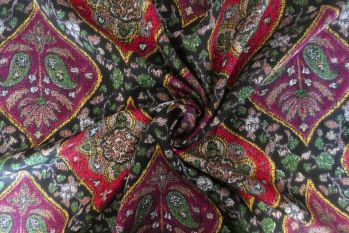 Persian Motif - Viscose Satinized Twill