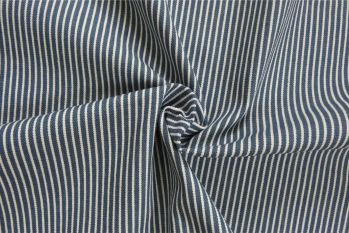 Wyoming - Stretch Denim Stripe - Petrol Blue
