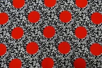 Polka Display - Polyester Crepe De Chine