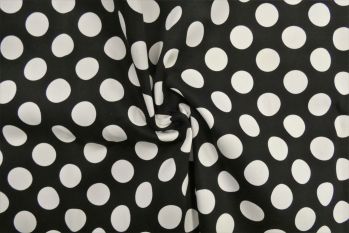 Polka Sateen - Black