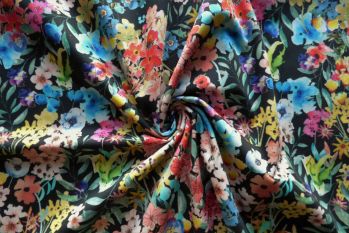 Rainbow Garden - Stretch Cotton Sateen