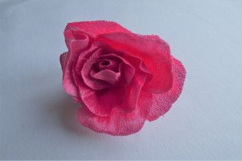 Pink Rose Flower Clips