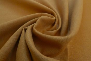 Oxford - Oeko-Tex Sustainable Linen-Mix Chambray Plains - Rustic Brown