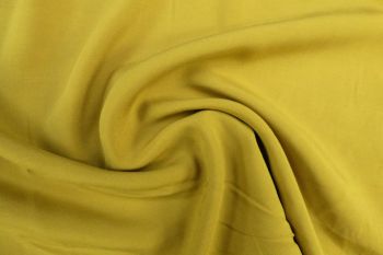 Lady McElroy Shelly Challis - Oeko-Tex Sustainable Viscose Challis - Ochre Lime