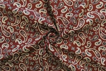 Maroon Paisley