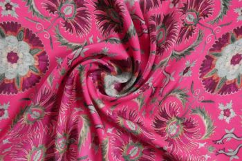 The Wildwood Mosaic Coordinate Collection - Thistle Majesty - Fuchsia - Pure Cupro