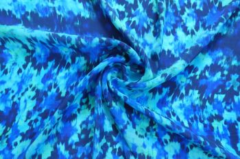 Electric Reef - Royal - Pure Cupro Crepe