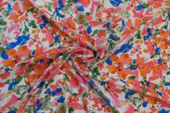 Watercolour Floral - Viscose Rickardi Lawn