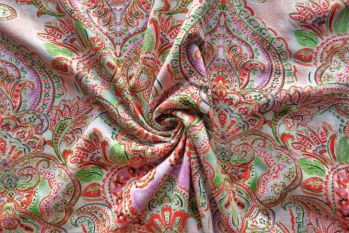 Watermelon Paisley - Viscose Crepe Jersey