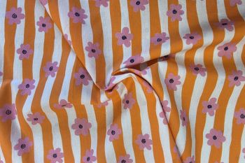 Wiggle Bloom - Peach Melba - Cotton Pure Lawn