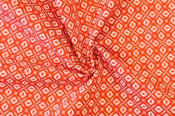 Mid-Century Diamond - Orange - Cotton Pure Lawn