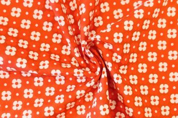 Citrus Pop Flower Grid - Cotton Pure Lawn