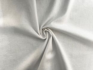 California - Lightweight Sustainable 100% Linen Plains - White