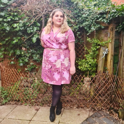 Velvet Swing Dress With Multi-Coloured Crystal Tights - What Lizzy Loves